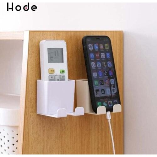 Practical Portable Wall-mounted Storage Remote Control Mobile Phone Charging Bracket Plastic Box