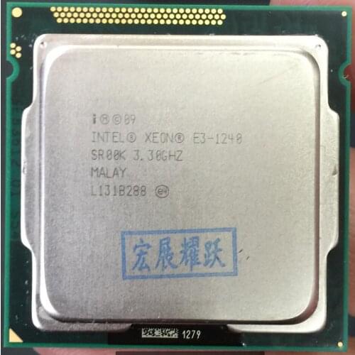 Intel Xeon Processor E3-1240 E3 1240 Quad-Core Processor LGA1155 PC computer Desktop CPU