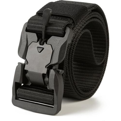 Light Men Belt Magnetic Buckle Canvas Tactical Belts For Jeans Multifunctional Outdoor Training Male Designer Belt High Quality