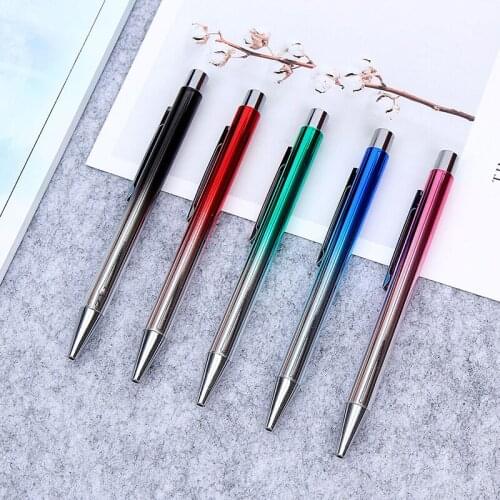0.5MM Metal Ballpoint Pen Gift Pen Office Birthday Gifts Ballpoint Pens Engraved Name Private Laser Customized Logo Gift Box Pen