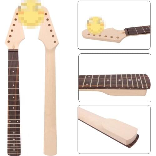 S1 24 INCH 22 Fret Yinfente Guitar Neck Maple Wood Unfinished Rosewood Fingerboard