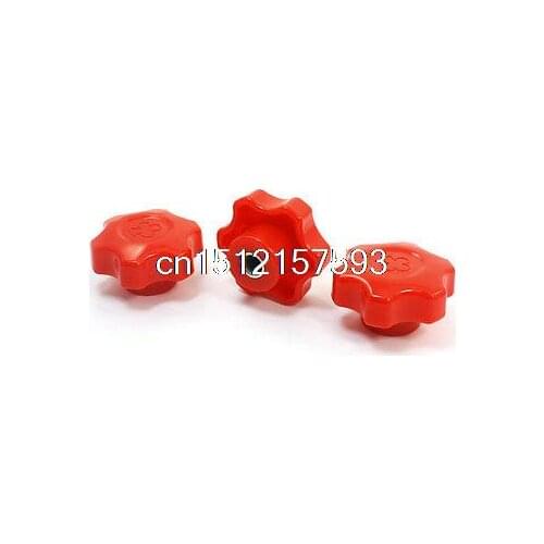 Replacement M12 Female Thread 60mm Dia Hex Head Grip Clamping Knob 3pcs