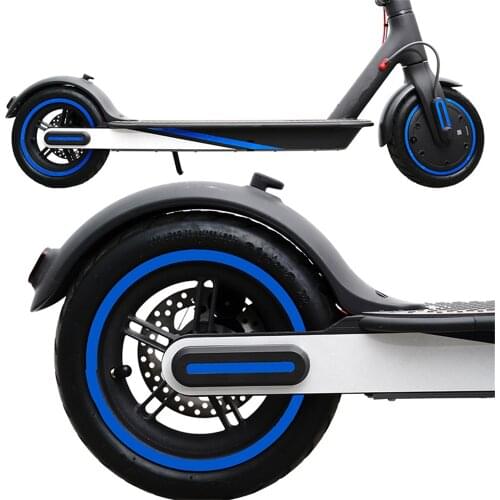 Electric Scooter Wheel Protective Reflective Sticker Pro Cover Night Safety Warning Strip For Xiaomi Mijia M365 Scooter Parts