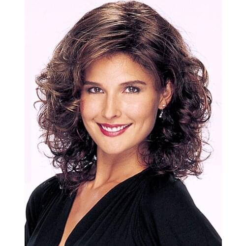 Loose Wavy Wig Romance Wavy Wig for White/Black Women Hair Wigs Heat Resistant Synthetic Wig Natural Fake Hair Romance Style