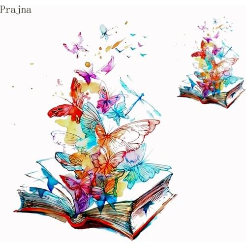 Prajna Thermal Iron On Transfers For Clothing Flower Butterfly Patch Vinyl Heat Transfer Iron On Patches For Clothes Stickers