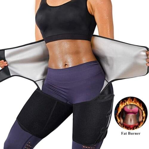 Thigh Trimmer Polymer Thermo Waist Trainer Leg Shaper Butt Lifter Hip Enhancer Shapewear Workout Slimming Belt Sweat Sauna Band