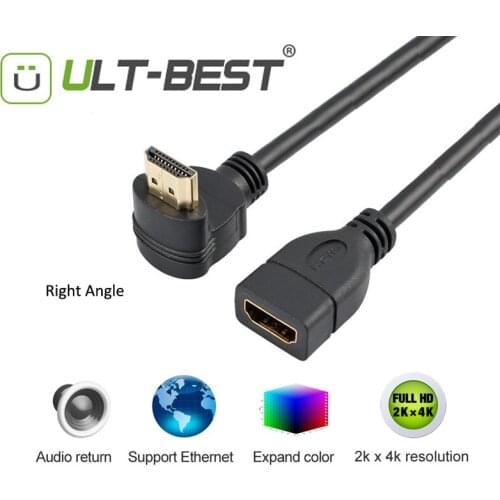 ULT-Best High Speed HDMI Short Cable With Ethernet 1.4 V M/F Extender Extension Cord 1080P For PS3 Macbook Pro Xbox 360 Kindle