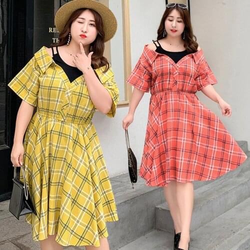 Летние платья в клетку Wangxiangqian China At AliExpress