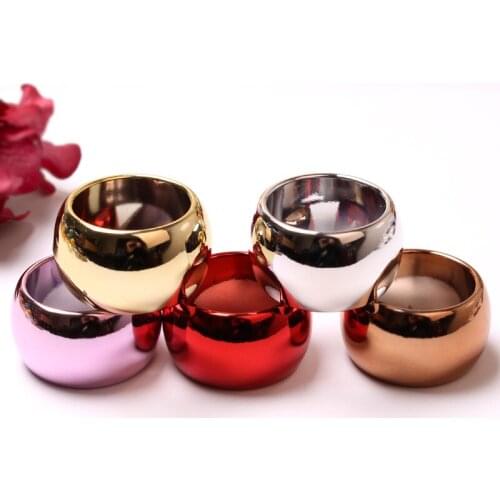 10pcs/lot Hot sale multicolor napkin ring alloy napkin buckle wedding holiday party napkin ring desktop decoration supplies