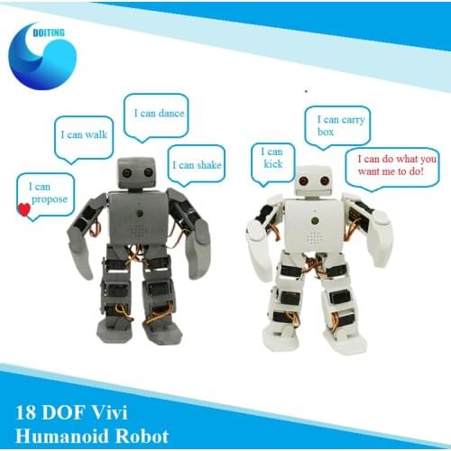 18 DOF Vivi Humanoid Robot Smart Robot Compatible With Plen2 for Arduino Plen 2 Robotic Model Kit Feeshipping by DHL