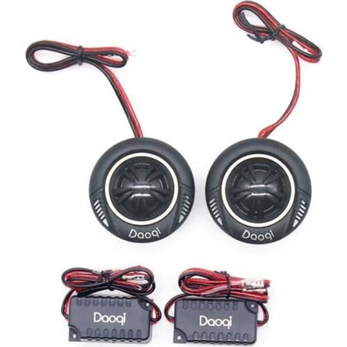 2pcs 25mm Silk Film Dome Tweeter 4 Ohm Audio Loudspeaker Stereo Car Modification A Column Dashboard Speaker YQ-250D Universal