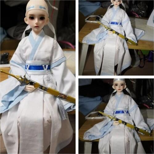 30cm Figure Doll 1/6 1/4 1/3 BJD Clothes Accessories Ancient Costum Hanfu Samurai Suit For BJD/SD YOSD 80cm Strong Uncle A0783