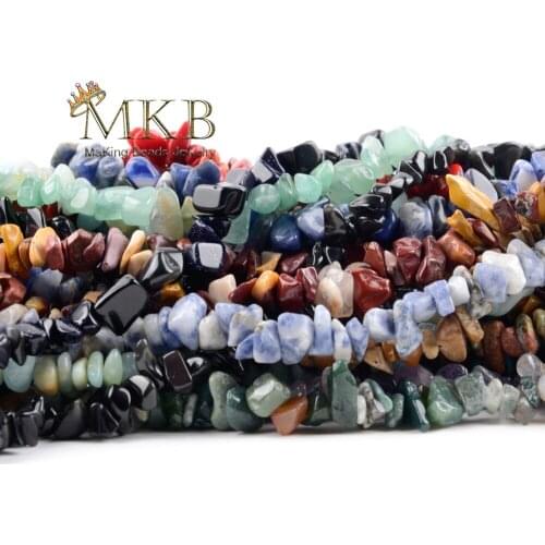 8-12mm Amethysts Crystal Gravel Stone Beads For Jewelry Making 33inch Irregular Natural Stone Chip Beads Diy Bracelet Wholesale