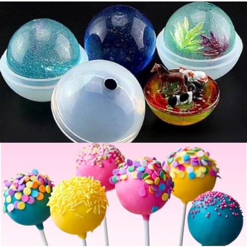 9 Sizes DIY Sphere Ball Silicone Mold Mould For Resin Casting Jewelry Making Multifunctional Silicone Molds DIY Craft Supplies