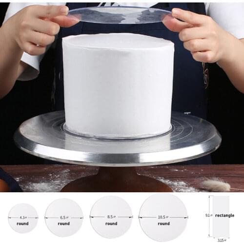 Acrylic Cake Scraper Smoother Adjustable Fondant Spatulas Cake Edge Smoother Cream Decorating DIY Kitchen Cake Tool