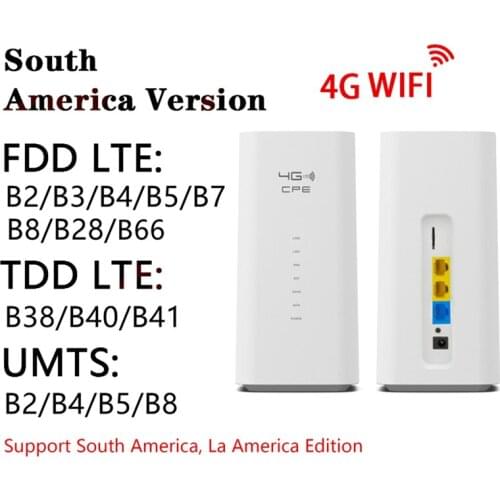 4G Wireless Router Wifi Router 4G CPE Router 300Mbps With RJ45 Port And SIM Card Slot Support 32 Users