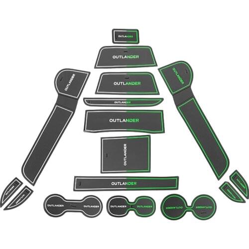 For Mitsubishi Outlander 2018 2019 2020 2021 Car Cup Mat Door Anti-slip Mat Interior Sticker Accessories