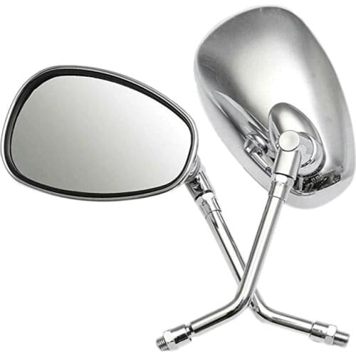 For Honda Shadow Spirit 750 1100 VTX1300 VTX1800 Chrome Motorcycle Mirrors 10MM