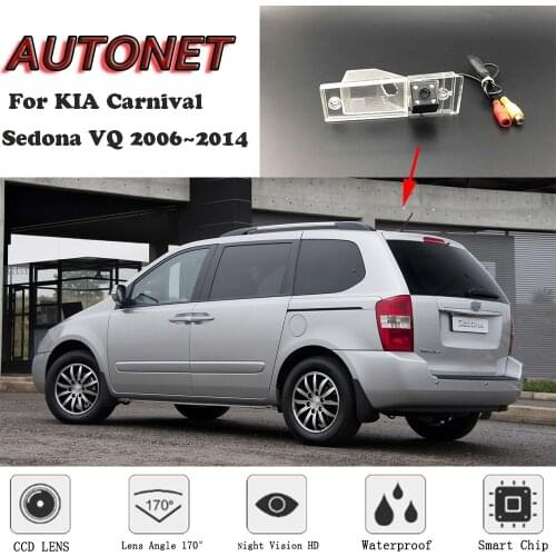 AUTONET Backup Rear View camera For KIA Carnival/Sedona VQ 2006~2014 Night Vision/license plate camera/parking Camera