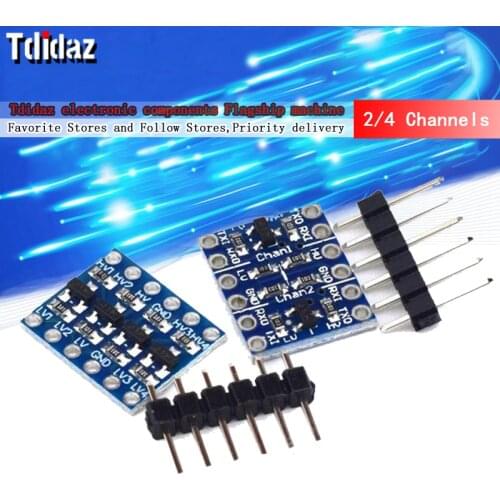 10pcs 2/4 Channels IIC I2C Logic Level Converter Bi-Directional Module 3.3V to 5V Shifter for Arduino