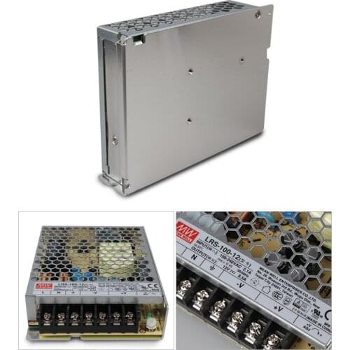 LRS-100-12;12V/100W meanwell switch mode led power supply;AC100-240V input;12V/100W output