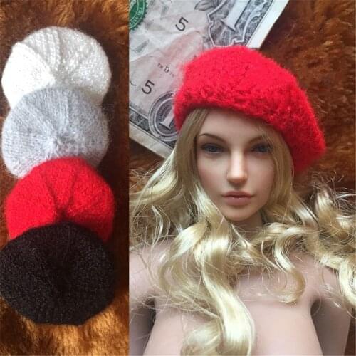 1/6 Scale Fashion Girl Hat Female Soldier Beret Model for 12in Action Figure Accessories Model Toy
