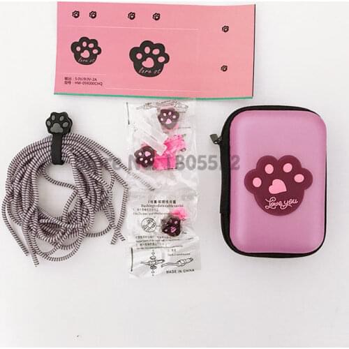 Cartoon Cable Winder USB Cable Protector Charger Sticker Earphone Spiral Cord Protector for Huawei Glory 9/V8/V9/Mate 8/P9