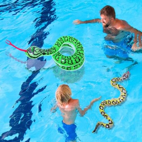 Water Swimming Pool Inflatable Toy Spoof Fun Inflatable Snake Swimming Pool Games Equipment Fake Snake For Kids Children Adult
