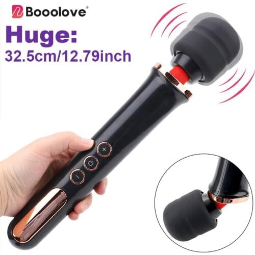 Huge Magic Wand Massager AV Vibrator For Women G Spot Vibrating Dildo Sex Toys For Couples USB Charge Clitoris Stimulator Massag