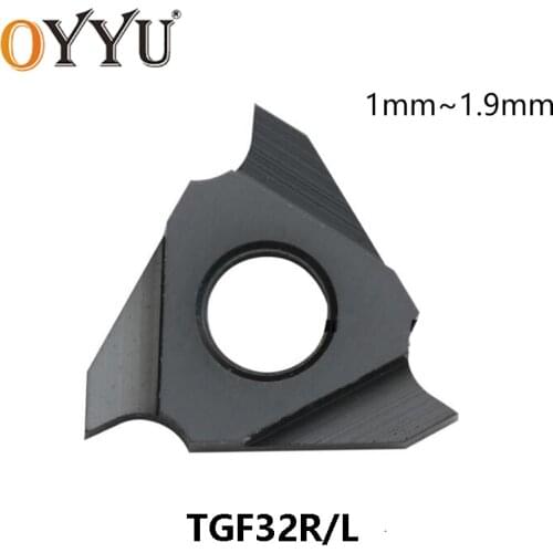 OYYU TGF32R 1mm 1.2mm 1.3mm 1.4mm 1.5mm 1.9mm TGF32R130 TGF32R180 TGF32R190 Grooving Slotting Turning Tool Lathe Tools Carbide