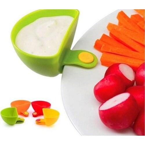 Plastic Dip Clips Bowl Plate Holder Assorted Colors Plate Clip Holders Kitchen Can Hold Dishes Seasoning Dishes Kitchen Tools