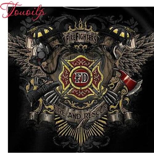 "Firemen" Diamond Painting 5D DIY Diamond Cross Stitch Full spuare&Round Resin Mosaic Embroidery Painting Decoration insect