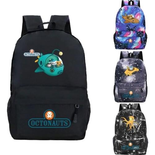 Hot sale The Octonauts Backpacks Children Schoolbag Book Bag Boys Girls School Backpack Men Daily Knapsack Teens Kawaii Mochila