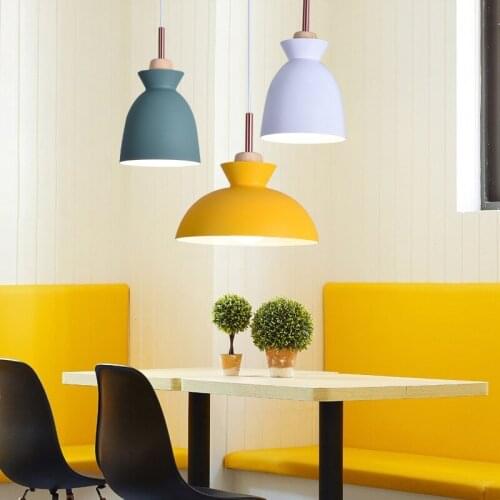 North European Creative Simple Color Chandelier Dining Room Hall Bedroom Hotel Parlor Study Chandelier