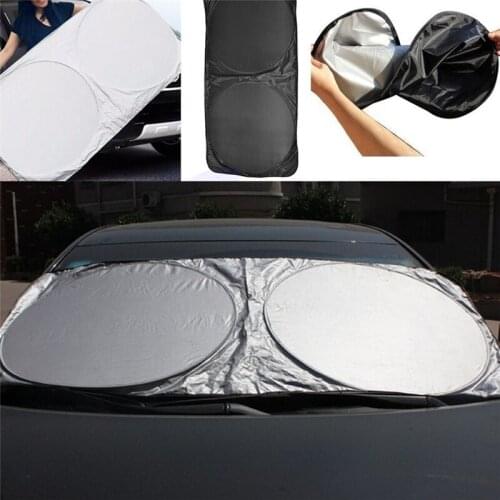 Chic Auto Car Front Rear Window Foldable Jumbo Visor Sun Shade Windshield Cover
