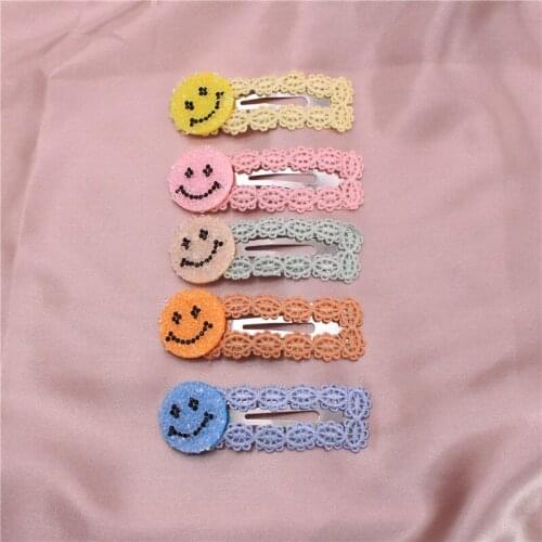 2020 Spring And Summer New Childrens Hairpin Color Love Smiley Stars Bangs Hair Accessories