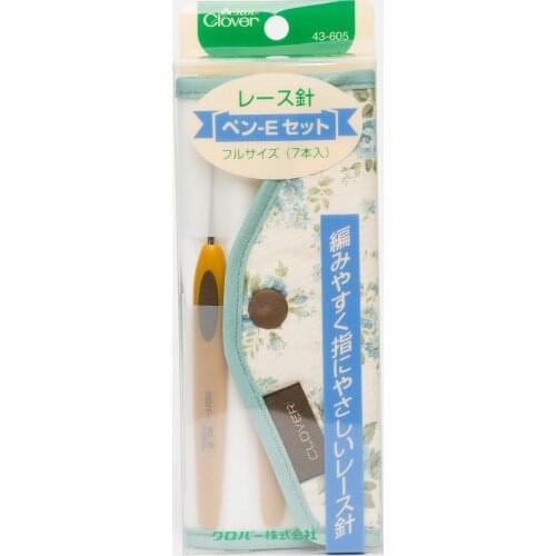 Japanese Clover 43-605 set fine crochet knitting tools knitting Crochet hook classic gold