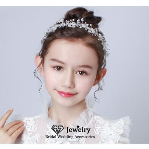 CC Headbands for Women Wedding Hair Accessories Bridal Headdress Engagement Jewelry Pearl Hairband Simple Design Headpiece su096