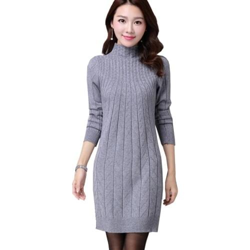 New Fashion 2019 Women Autumn Winter Embroidery Cat Brand Sweater Pullovers Warm Plus size Long Knitted Sweaters Pullover Female