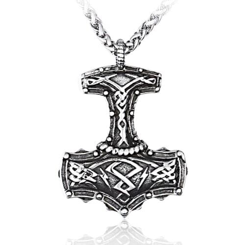 Beier 316L Stainless Steel Norse Viking Pendant Necklace Sheep Horn Fashion Pagan Jewelry High Quality BP8-378