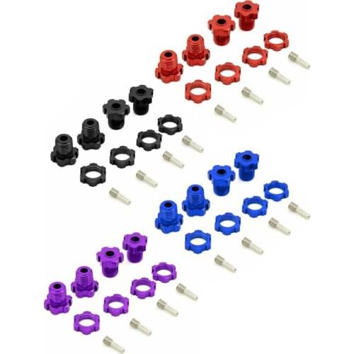1 set 17mm Hex Nuts Splined Wheel Hubs 5353X for RC Traxxas 1/10 E-MAXX Summit E-REVO REVO 3.3 Slayer Pro 4X4