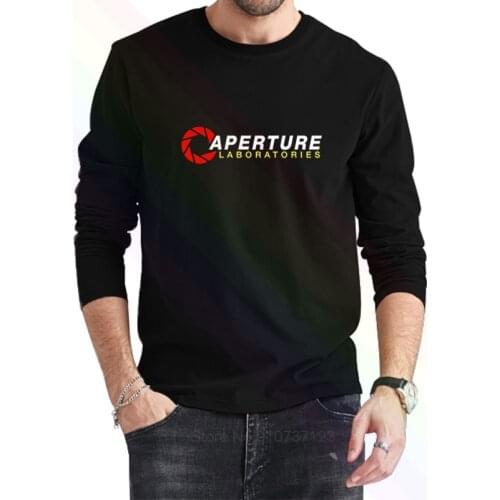 Aperture Laboratories Aperture Science Labs T-Shirt 2021 Newest Summer Mens Long Sleeve Popular Tees Shirt Tops Novel Unisex