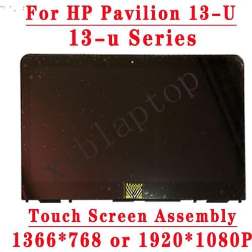 For HP PAVILION X360 13U Touch Screen LCD Display Assembly Frame 13-U119TU 13-U Series M3-U Replace 13.3'' 1366*768 or 1920*1080