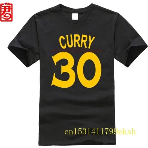 Shirt Hot Sell Stephen Curry NO 30 T shirt Men 100% Cotton Short Sleeve Basketballer Crew Neck Tops Men Teess