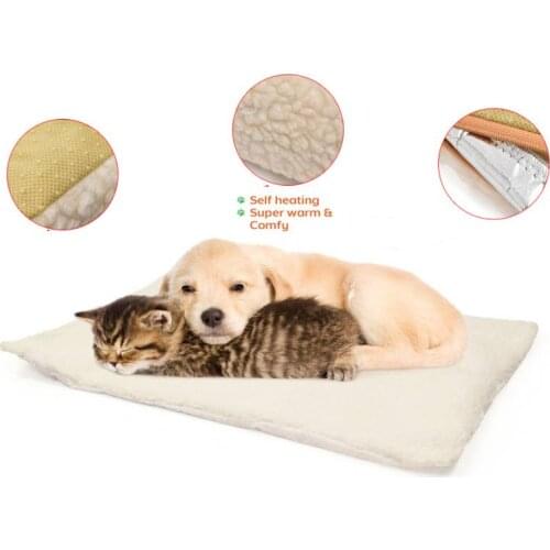 Pet Dogs Self Heating Mats Puppy Winter Warm Bed House Nest Pads Pet Dog Product Supplies Kennel Mats don't Plug