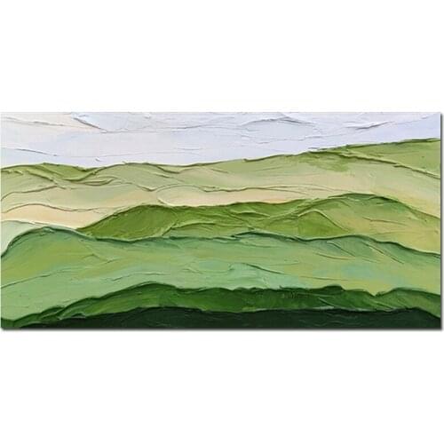 Palette Knife Heavy Texture Acrylic Canvas Art Pure Handmade No Frame Thick Oil Painting Hot Selling Wall Decor Canvas Art Panel