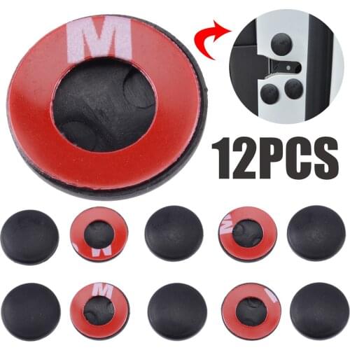 Mayitr 12pcs Car Interior Door Lock Screw Protector Cover Cap Anti-rust ABS Plastic Universal