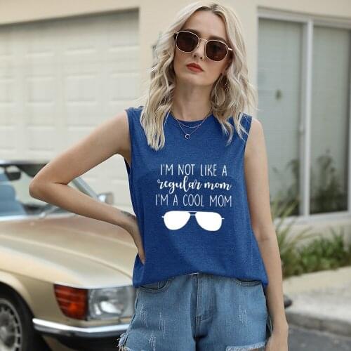 Fashion T-shirt Women O-Neck Sleeveless Glasses Printing T Shirts Female Loose Style Tee Tops Summer Casual Tank Tops Size 3XL