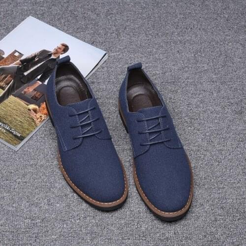 Men Oxfords Suede Leather Dress Shoes Men Casual Shoes Sneakers Luxury Brand Moccasins Loafers Men Classic Flats Plus Size