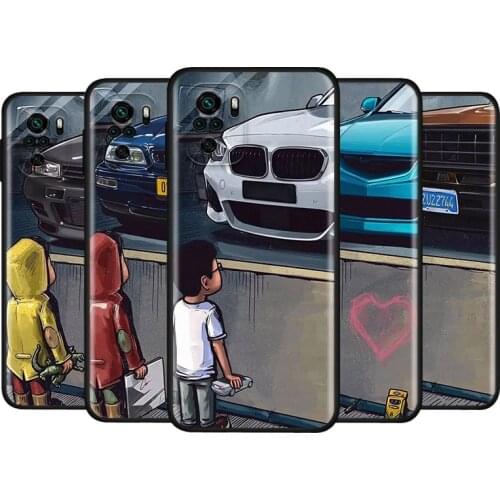 Cute little boy car For Xiaomi Redmi Note 10S 10 9 9S 9T 8T 8 7 6 5 Pro Max 5A 4X 4 5G Soft Silicone Phone Case